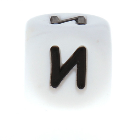 

Буква - И (силиконовые бусины), Белый