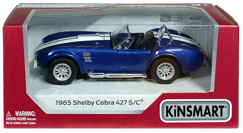 

Машинка модель Kinsmart, Shelby Cobra 427, 1965 год кабриолет KT5322W