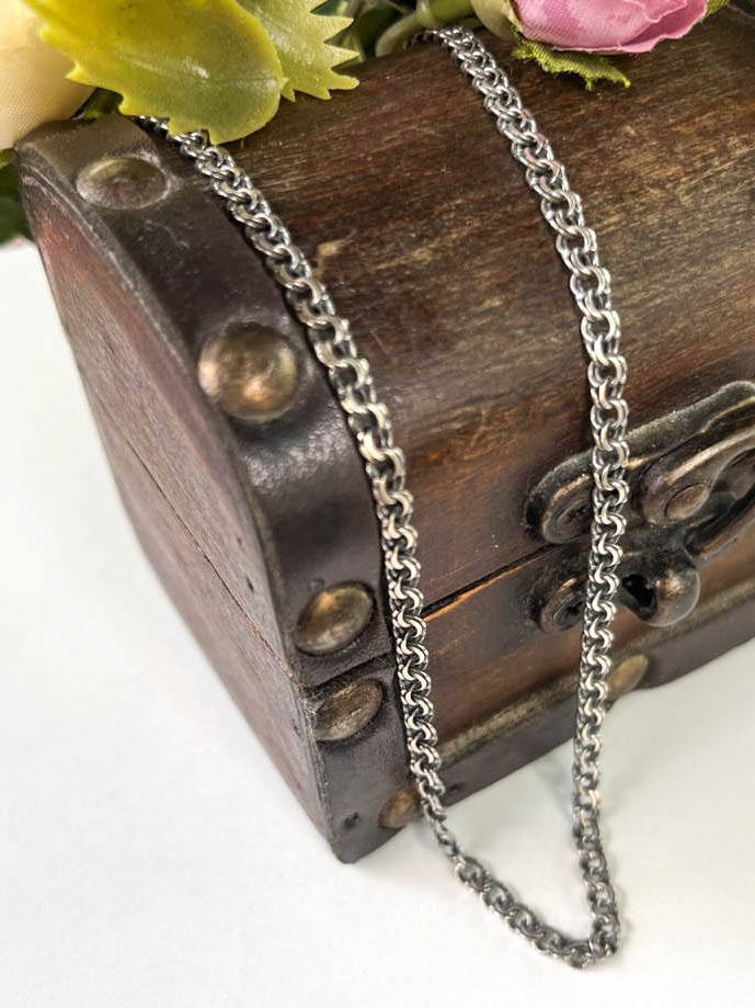 

Серебряная цепочка мужская, 925 проба, плетение бисмарк, размер  см