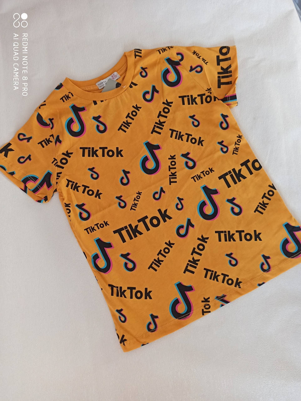 

Футболка коттоновая с принтом Tik Tok для мальчиков Размеры 116- 134Турция