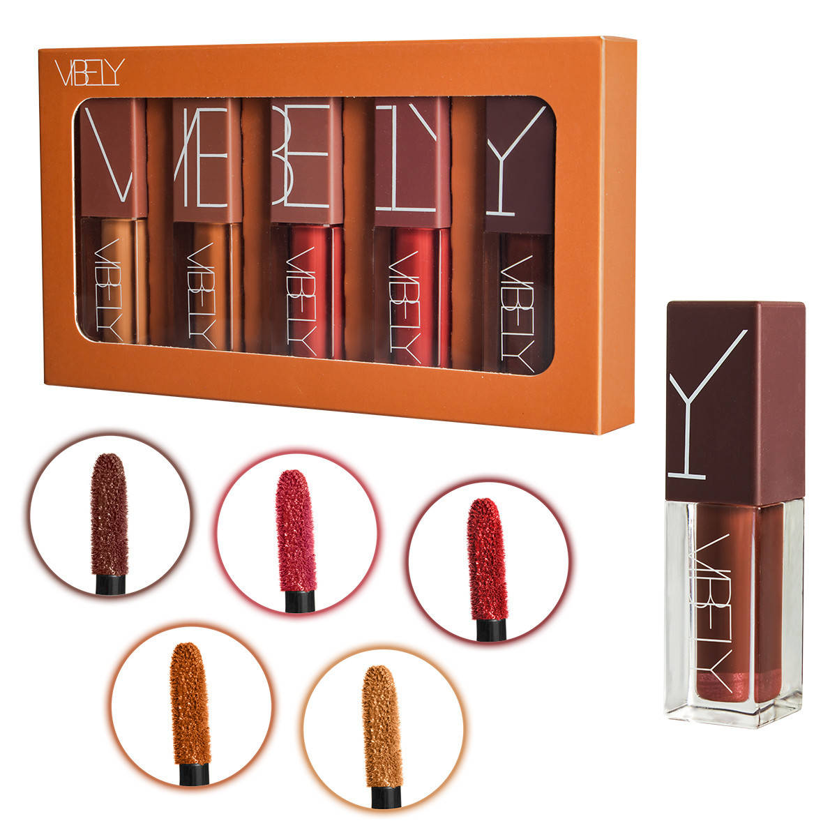 

Набор помад для губ Vibely 5 color