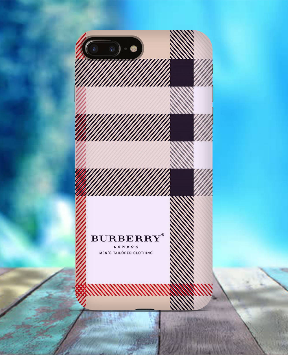 

Чехол для iPhone 7 8 SE В стиле Burberry