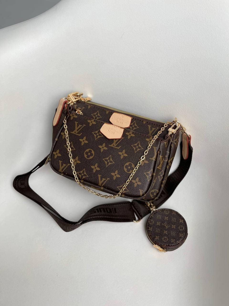 

Сумка Луи Виттон Louis Vuitton, Multi Pochette Brown 2в1, Коричневый