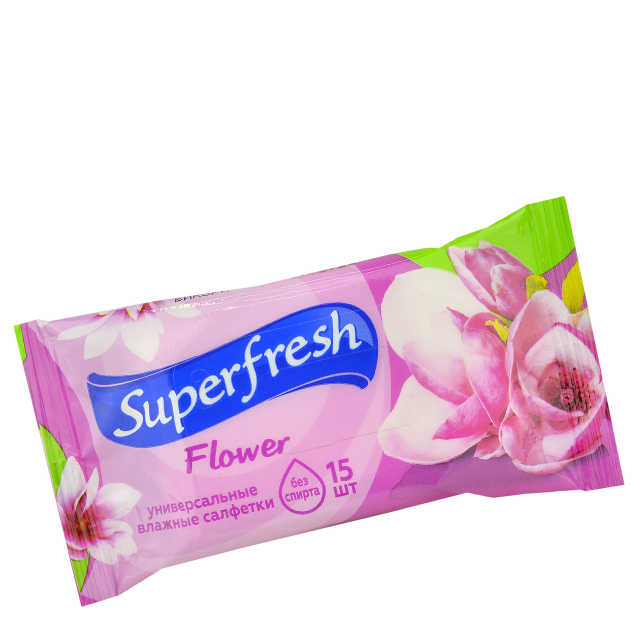 

Влажные салфетки SuperFresh "Фловер" 15шт