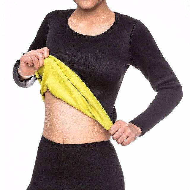 

Спортивная футболка с длинным рукавом для тренировок (похудения) Hot Shapers (MS 0601)