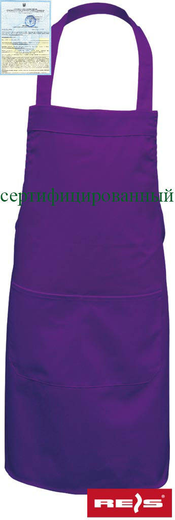 

Фартук повара (передник поварской) FPB-2K V, Фиолетовый