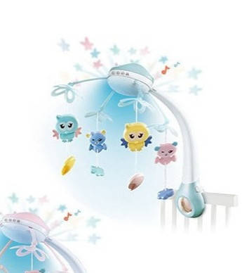 

Карусель мобиль на кроватку 9938, проектор "Звездного неба", пульт д/у, 50 мелодий