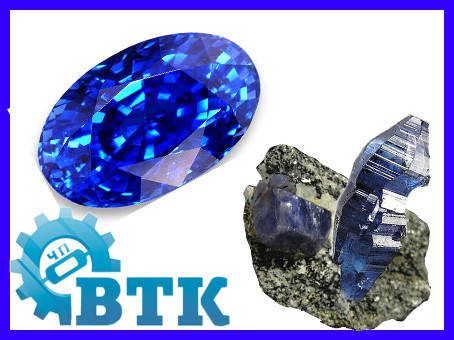 

Цирконий кубический (фианит) синий овал 8*6