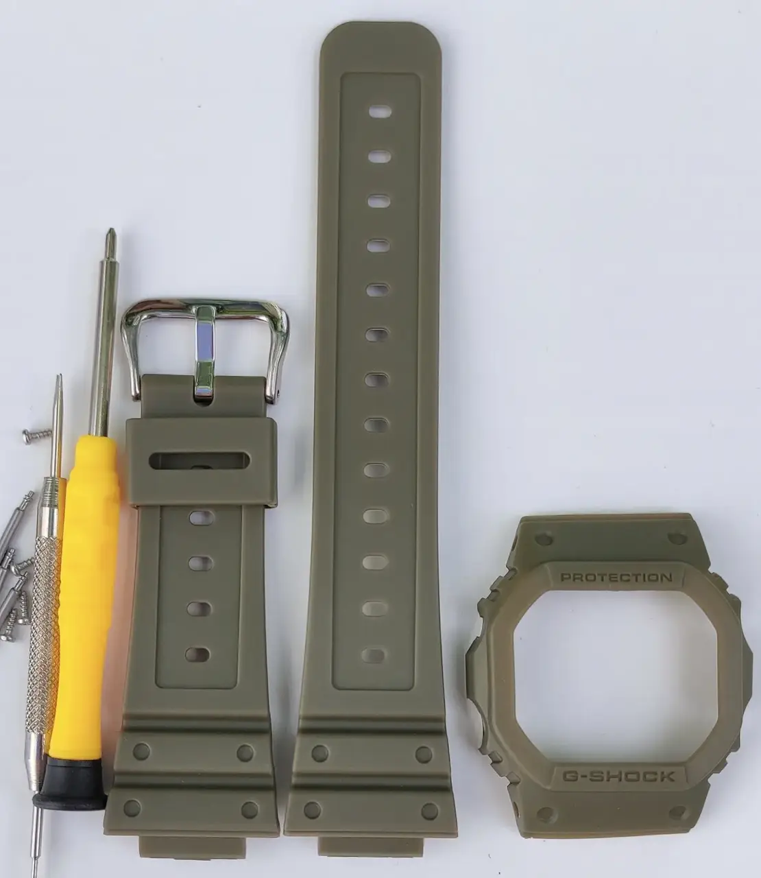 

Комплект корпус, ремешок, для Casio G-SHOCK DW5600 GW5000 Зеленый