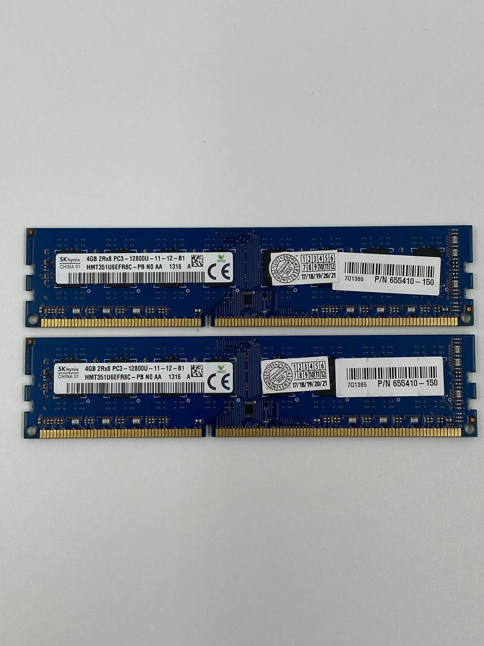

Оперативная память Hynix DIMM DDR3 8Gb (2*4Gb) 4Gb DDR3 1600MHz PC3-12800 2R8 CL11 (HMT351U6EFR8C-PB) Б/У