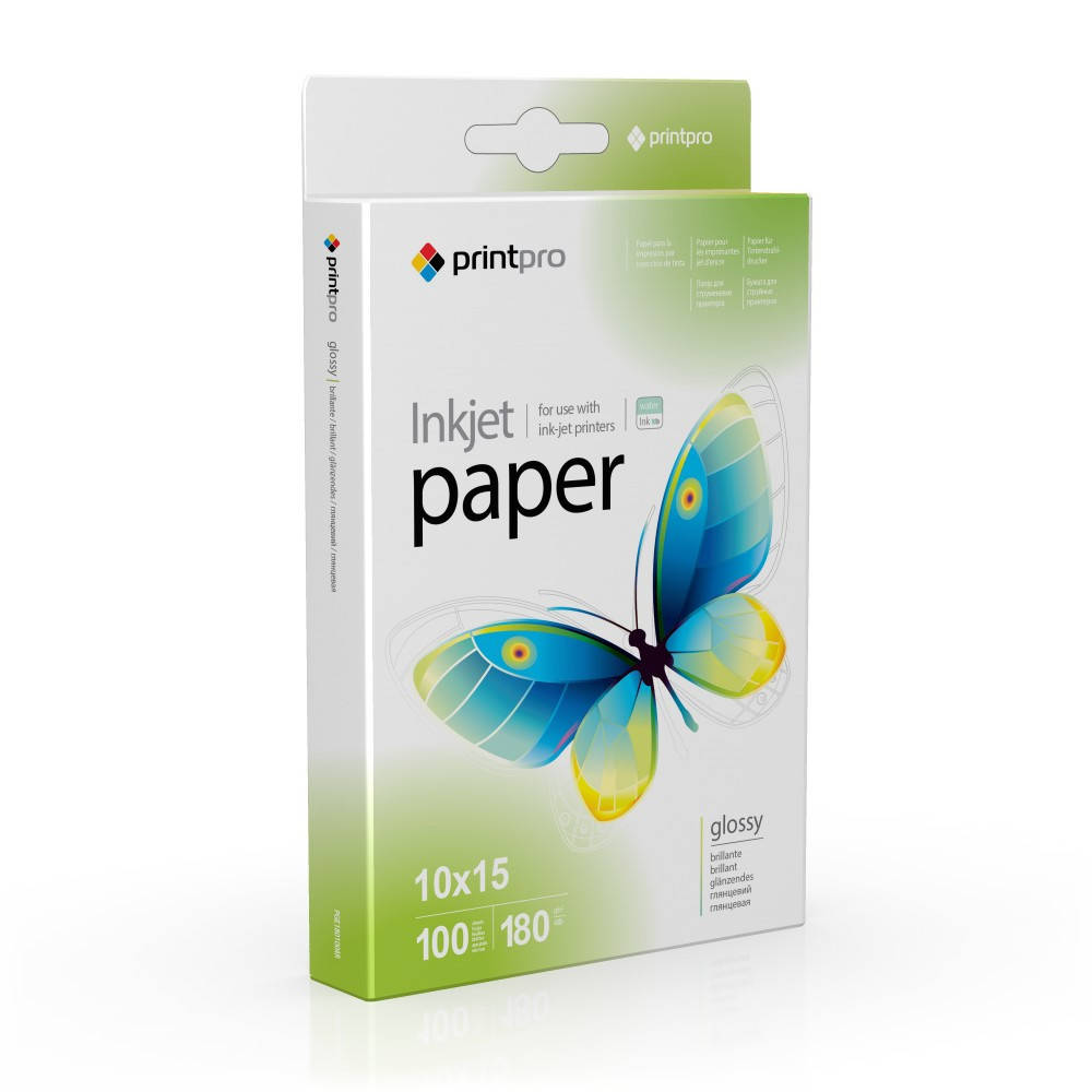 

Фотобумага глянец 180г/м 10x15 (100 л) PGE1801004PrintPro