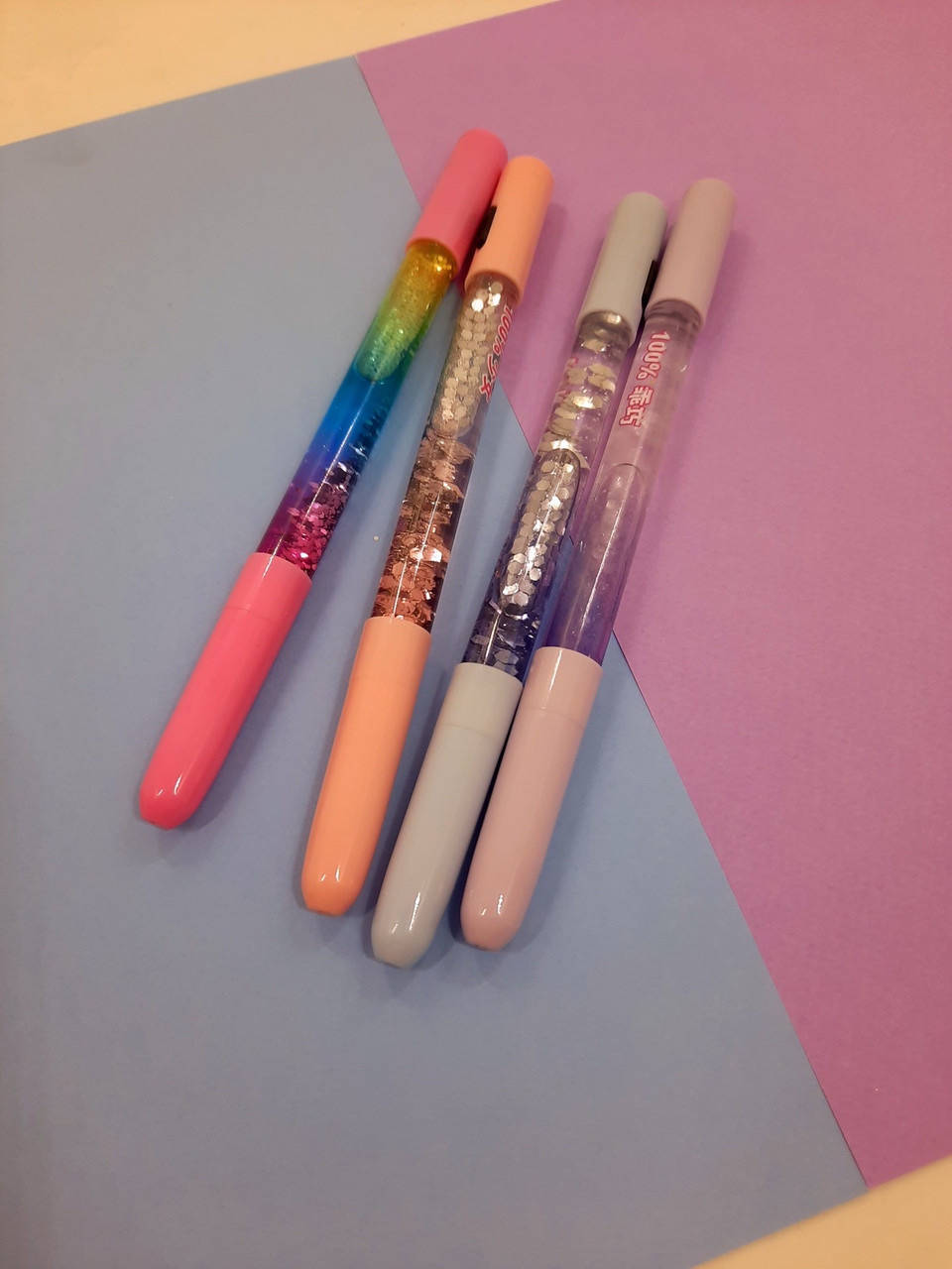 

Ручка с плавающими блестками светящаяся