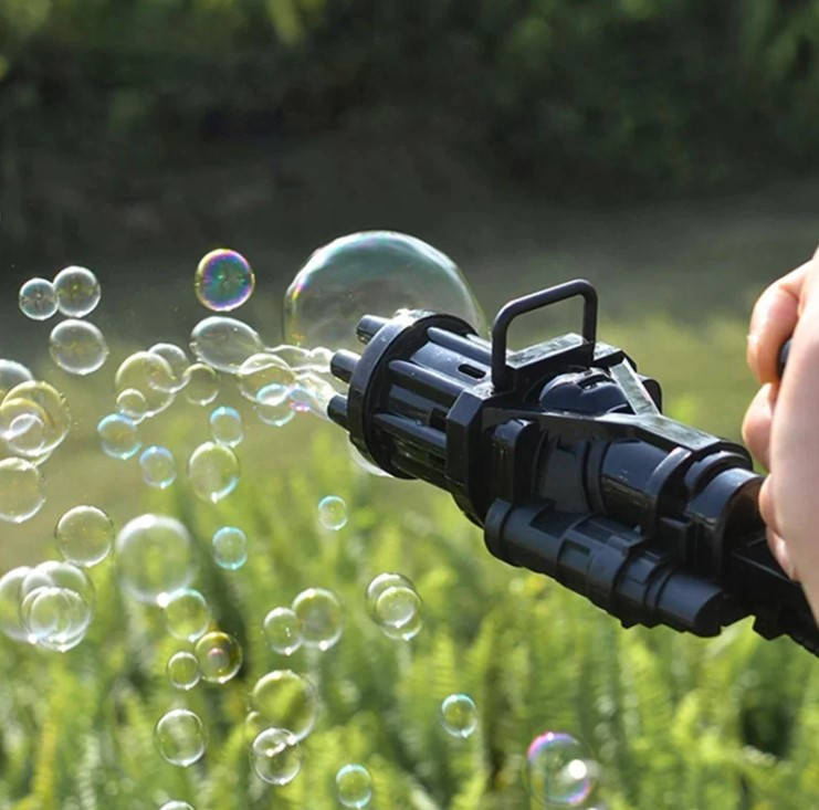 

Детский автоматический пистолет пулемёт для мыльных пузырей Bubble Gun Blaster генератор мыльных пузырей