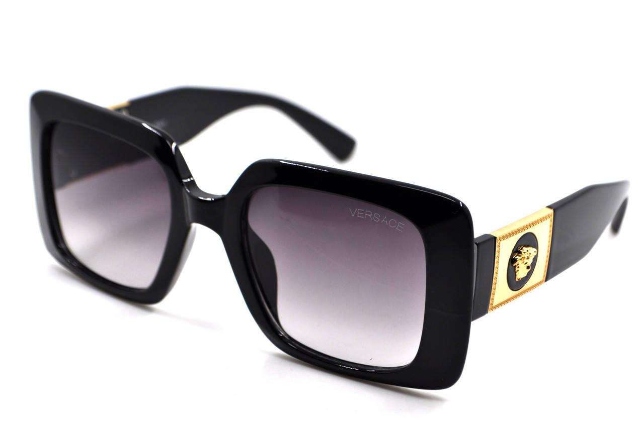

Женские солнцезащитные очки versace 4405 черные, Черный