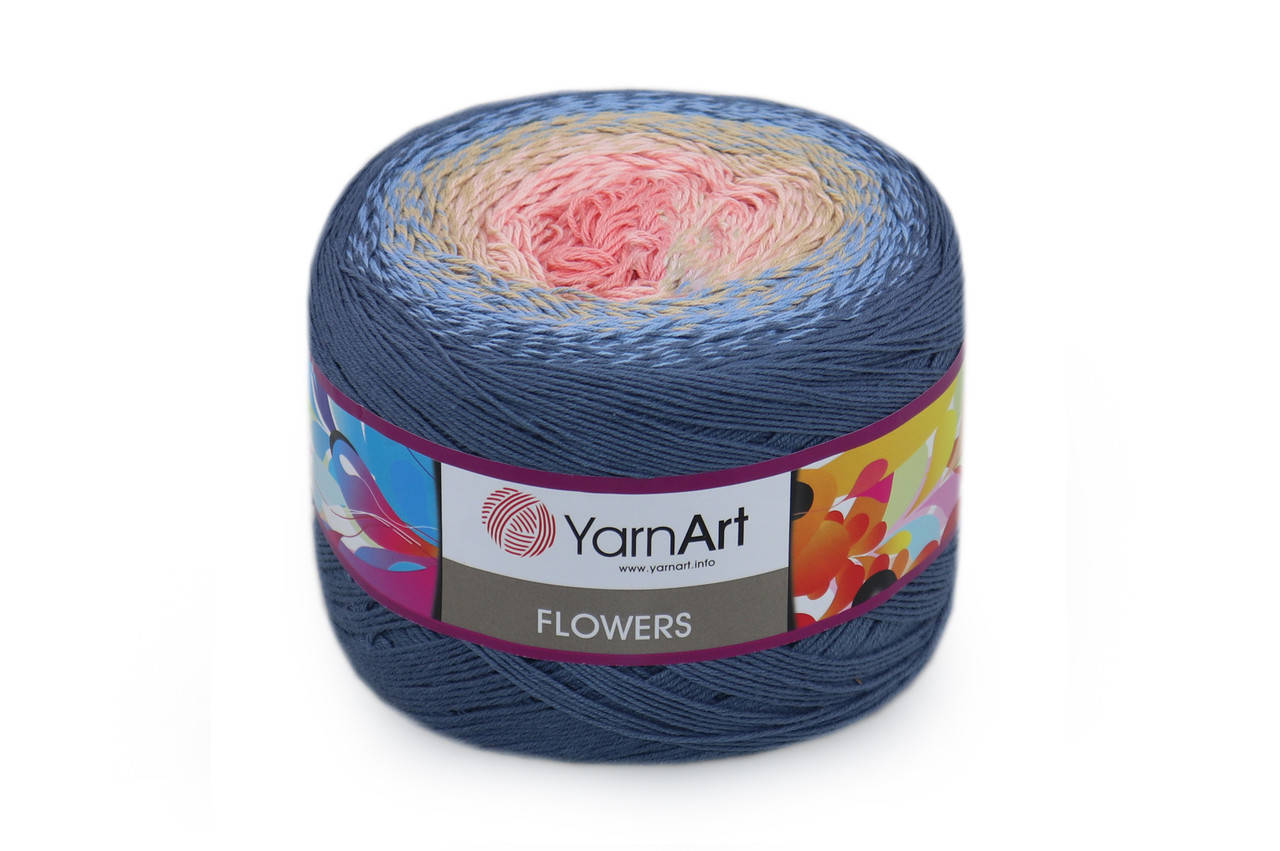 

YarnArt Flowers, №262, Секционное крашение