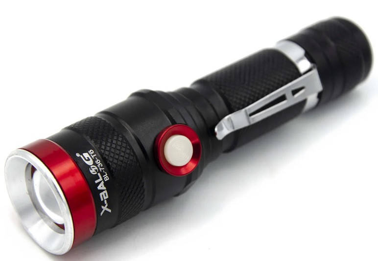 

Фонарь аккумуляторный BL-736 T6 7968, Черный