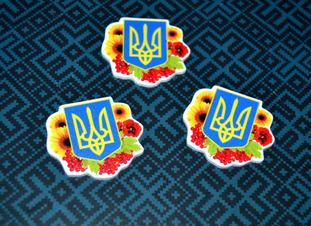 

Серединка-планер Українська, синьо-жовта, 4см, №7, 1шт