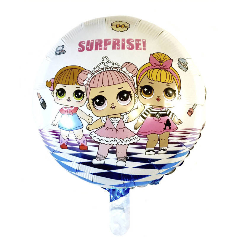 

Фольгированный шар круг Куколки ЛОЛ сюрприз 18" Китай