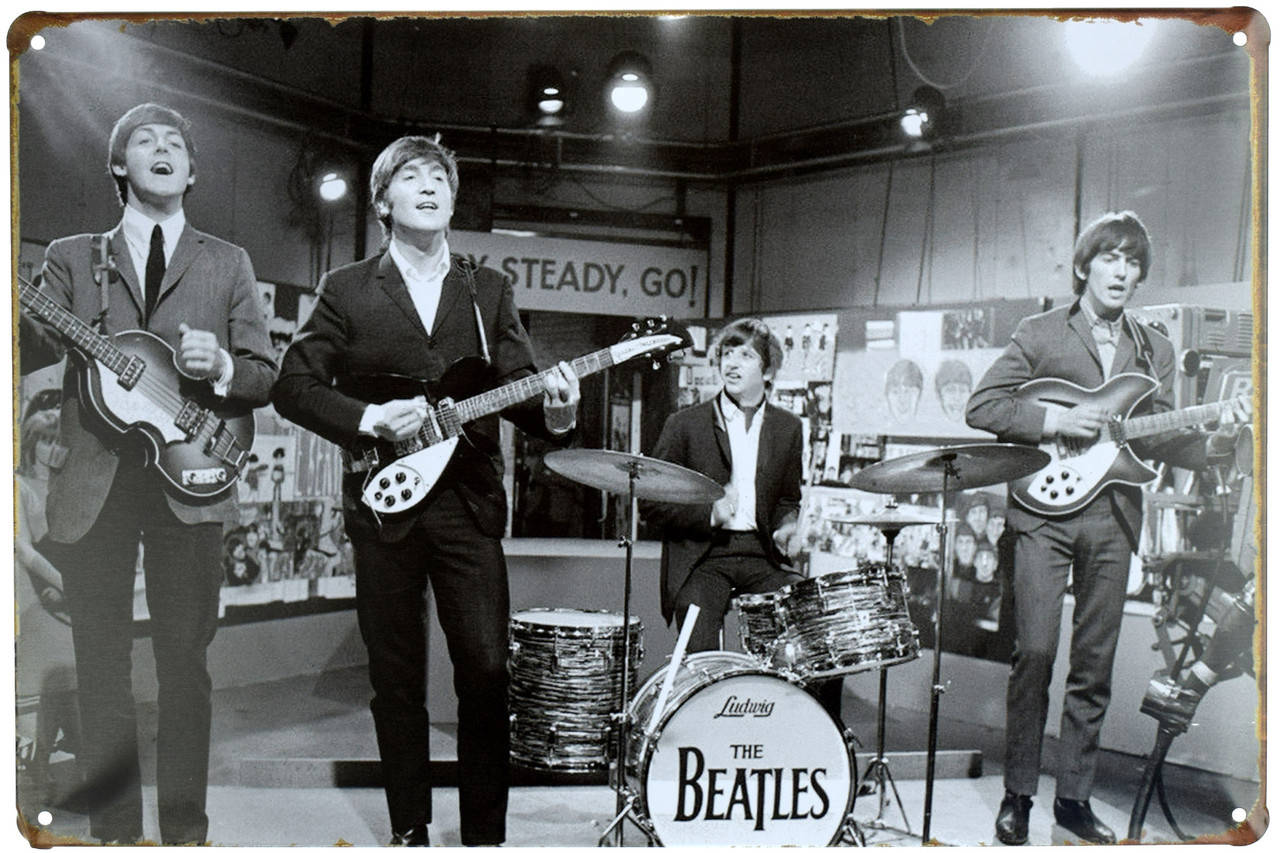 

Металлическая табличка "The Beatles (Концерт)" (ms-00388)