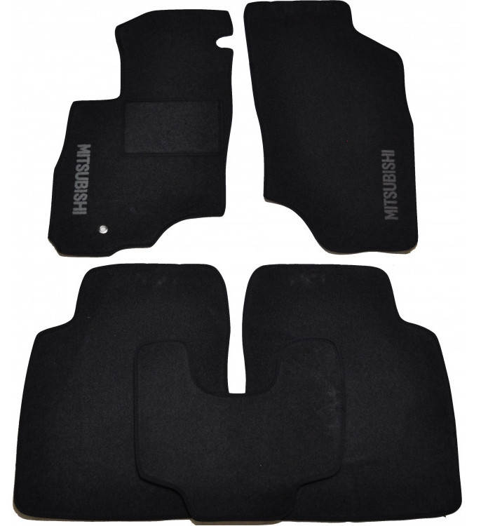 

Текстильные коврики в салон на Mitsubishi Outlander 2001-2006, Черный