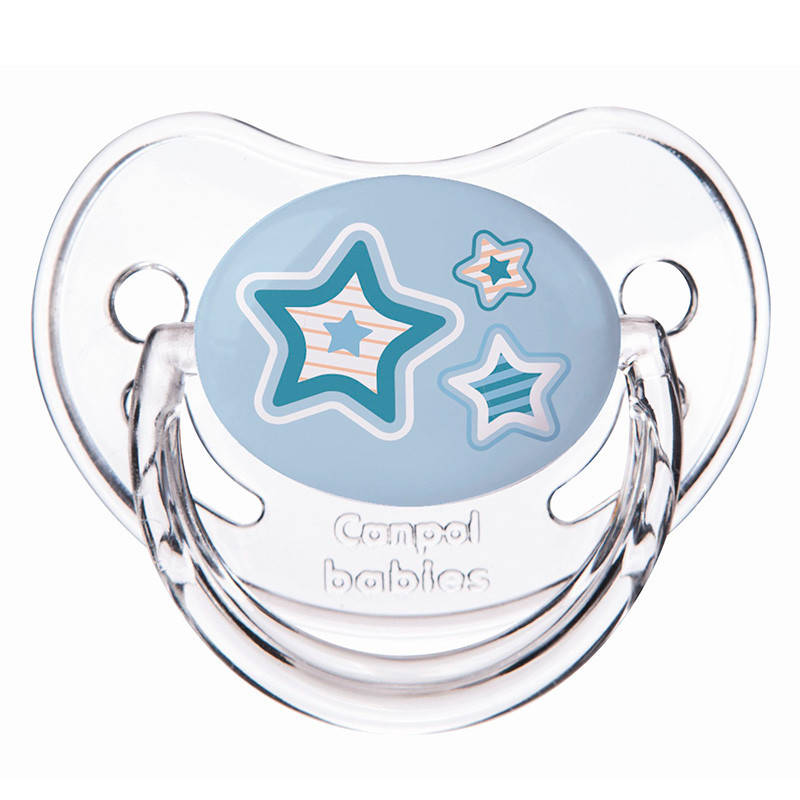 

Пустышка силиконовая анатомическая Canpol Babies 0-6 месяцев, 22/565_blu Голубая, Голубой