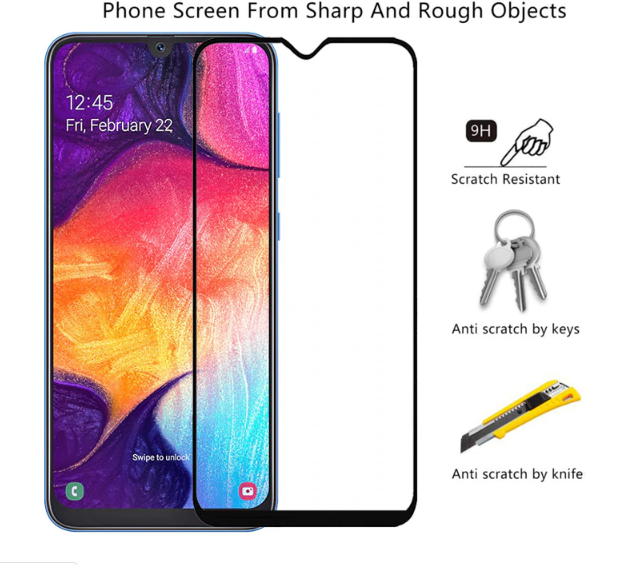 

Защитное стекло для Samsung Galaxy A20s черный