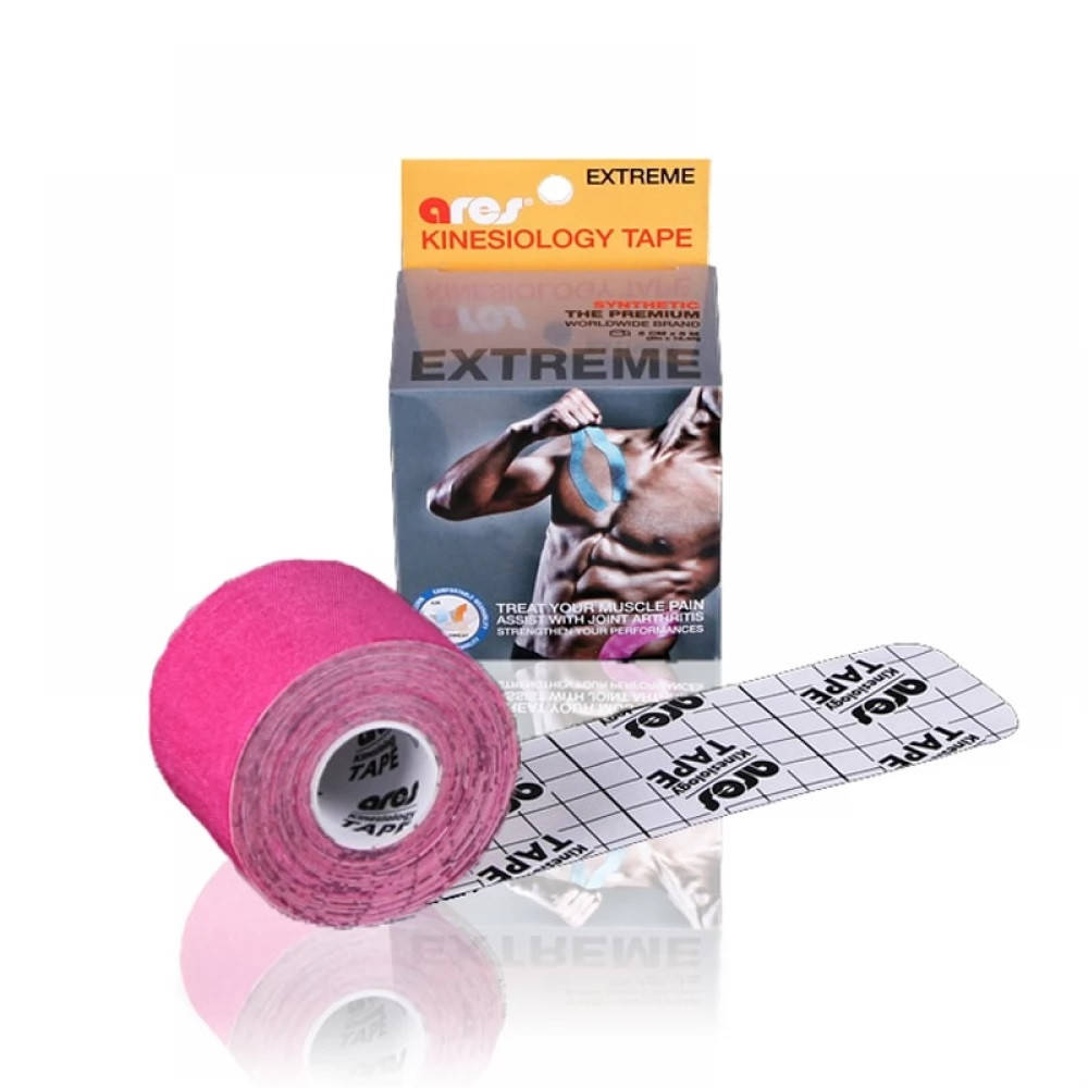 

Кинезио тейп ARES EXTREME 5см Х 5м розовый