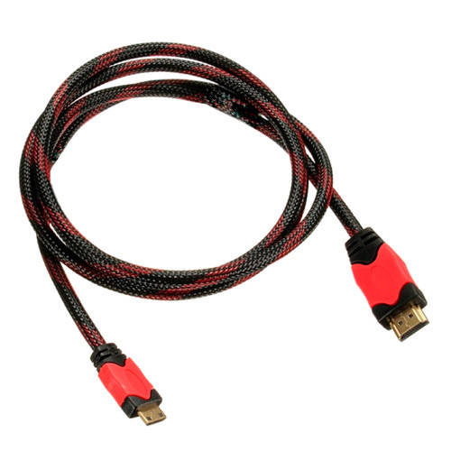 

Кабель HDMI - Mini HDMI C 1.5м позолоченный в оплетке