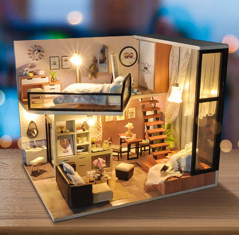

DIY House румбокс миниатюрный дом Attic Dream