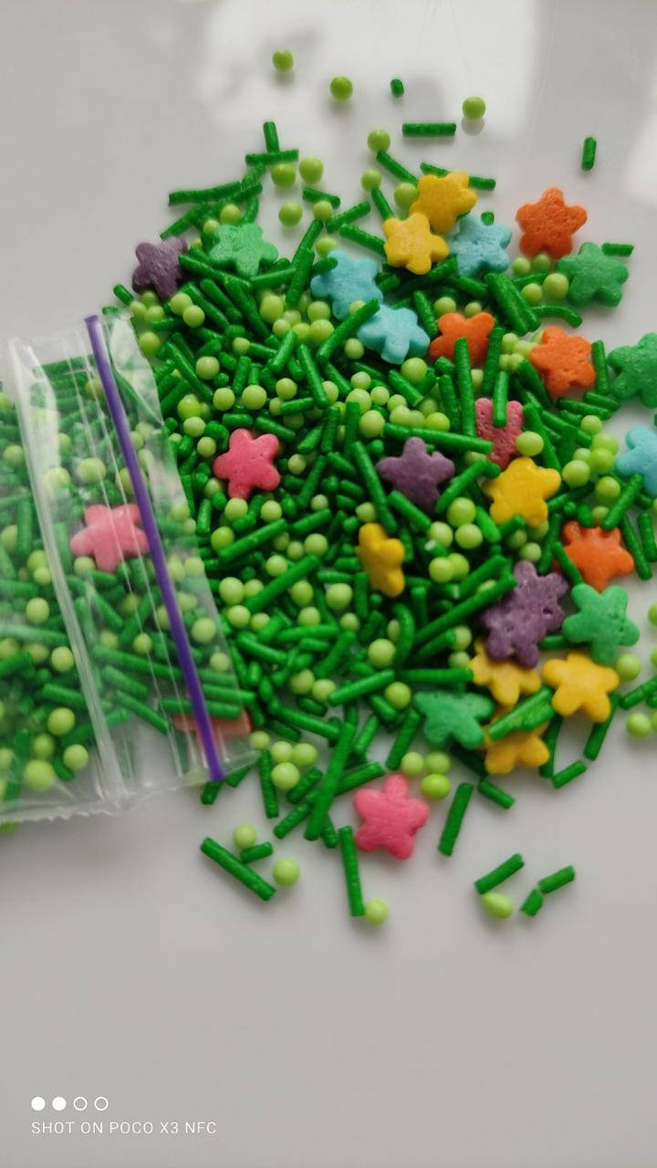 

Посыпка кондитерская, трава и цветы, микс