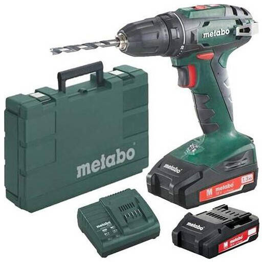 

Аккумуляторная дрель-шуруповерт Metabo BS 18 (2х18 В, 2 А*ч) (602207560)