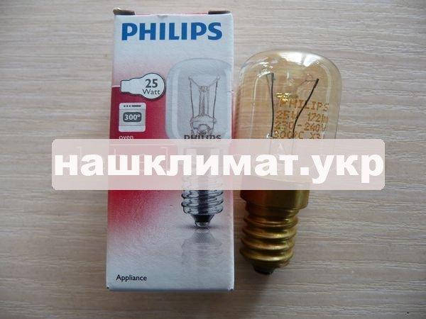 

Лампочка Philips E14 300°C для духовки и духового шкафа универсальная
