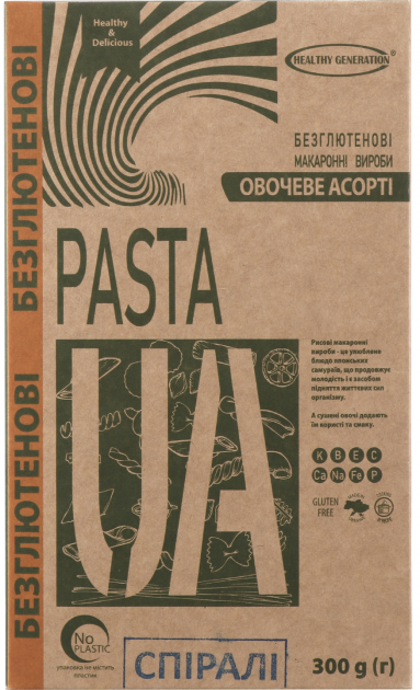 

Макароны ОВОЩНЫЕ 300г Healthy Generation