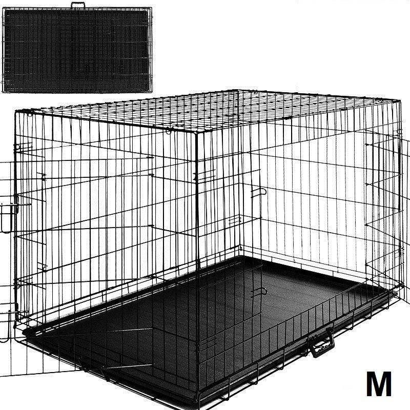 

Металлическая клетка переноска для собак Dog carrier М, Черный