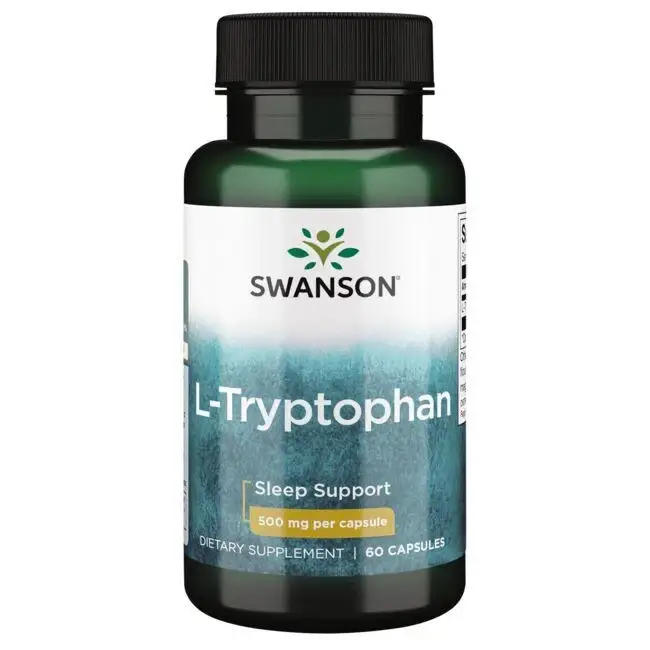 

L-триптофан 500 мг (L-Tryptophan) Swanson 60 капсул