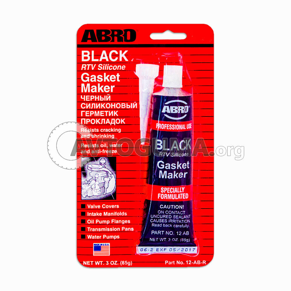 

Герметик силиконовый ABRO AB-12 BLACK