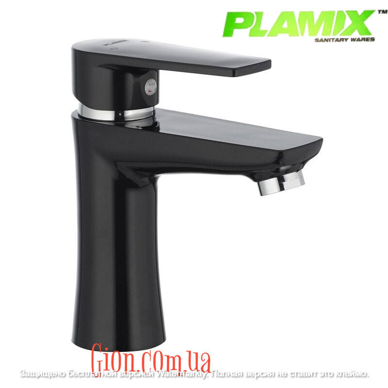 

Пластиковый смеситель для умывальника Plamix Oscar 001 Черный