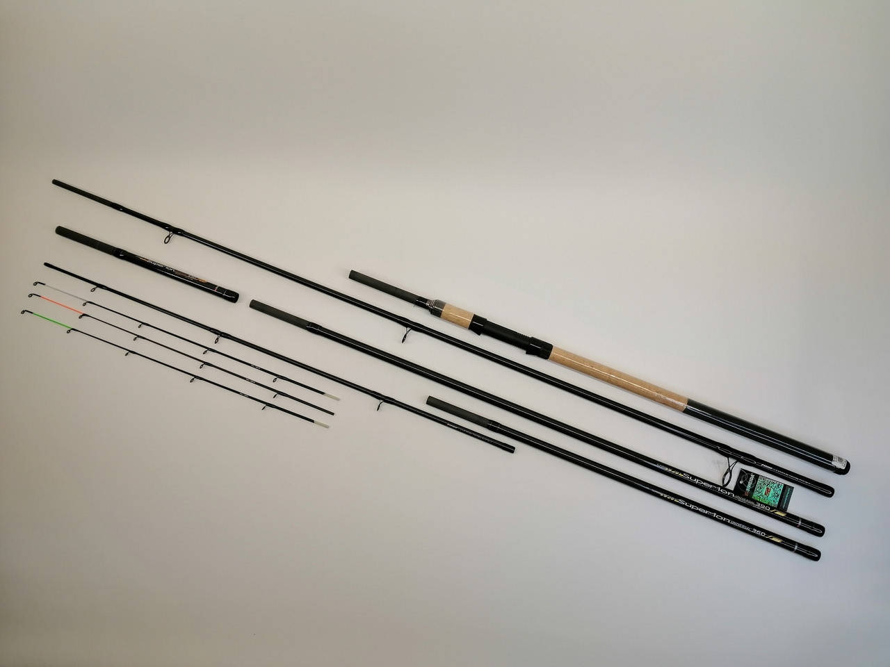 

Карбоновое фидерное удилище Siweida Superion Feeder 3.3/3.6/3.9m 6+3, 150g, Черный