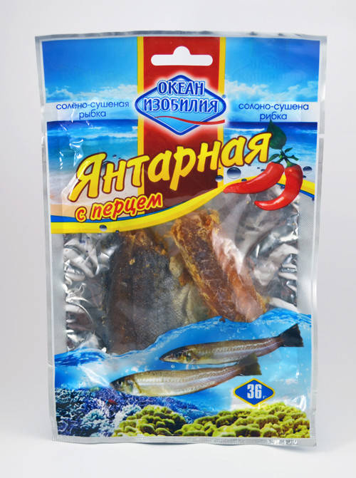 

Янтарна рибка з перцем 36г (40 шт/ящ)