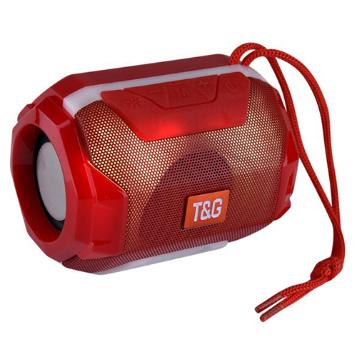 

Портативная колонка TG162, подсветка, Bluetooth, радио, speakerphone, красный