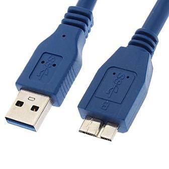 

05-10-061. Шнур USB штекер А - штекер miсro USB с питанием, version 3.0, синий, 80см