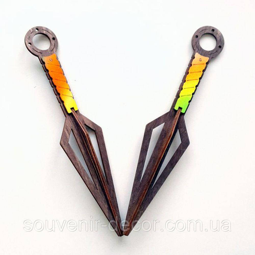 

Деревянный нож Кунаи Kunai BLACK, Разные цвета