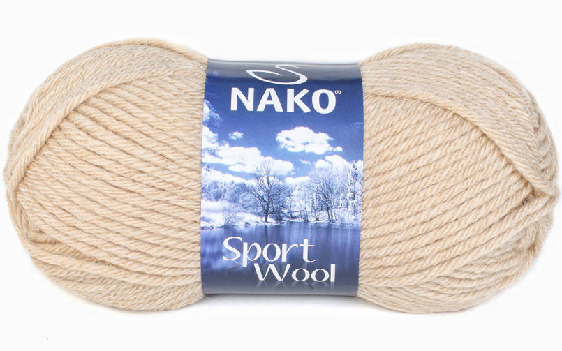 

Nako Sport Wool бежевый песок № 23116