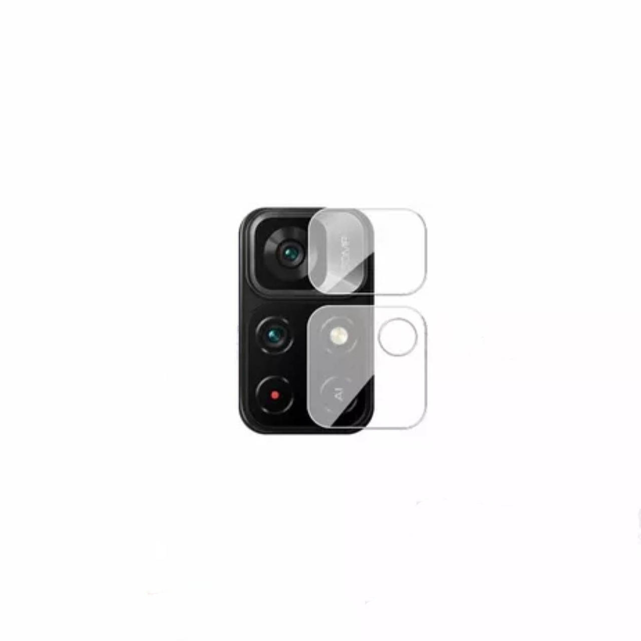 

Защитное стекло на камеру Xiaomi Poco M4 Pro 5G (комплект 2 шт), Прозрачный