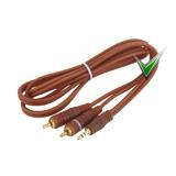 

Шнур 2 шт. RCA - шт. 3,5мм стерео, коричневый 1,5m