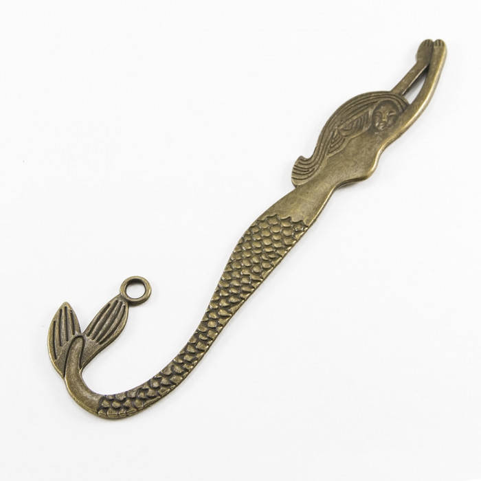 

Закладка для Книг, Сплав, Русалка, Бронза, 120x32х2мм, Отверстие 4мм, (УТ100017454)