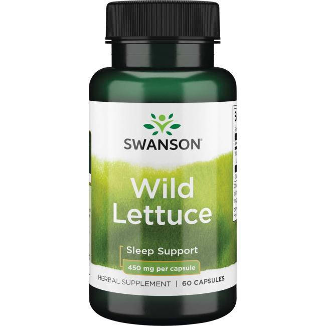 

Дикий Латук, Swanson, Wild Lettuce, 450 мг, 60 капсул