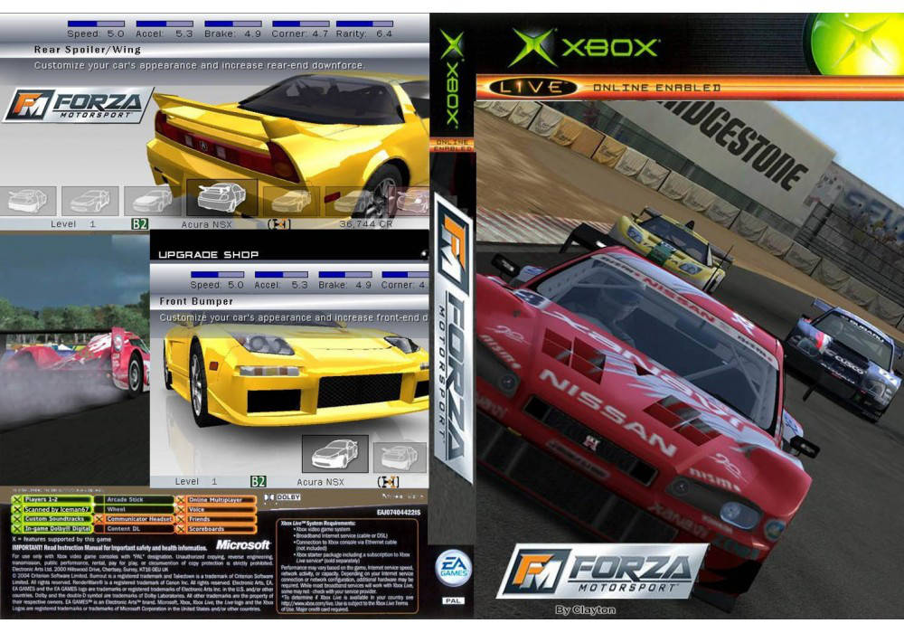 

Игра для игровой консоли Xbox, Forza Motorsport