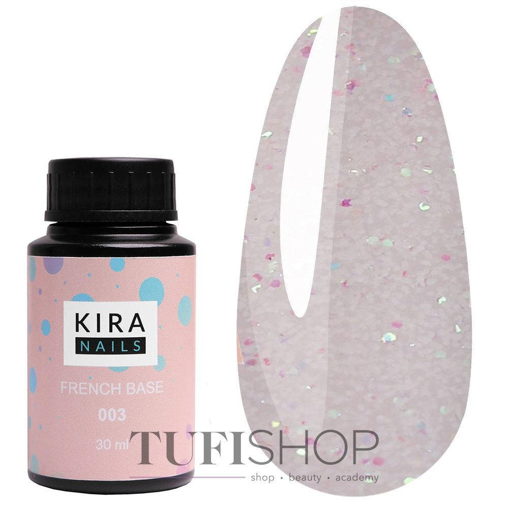 

База Kira Nails French Base Opal 001, 30 мл