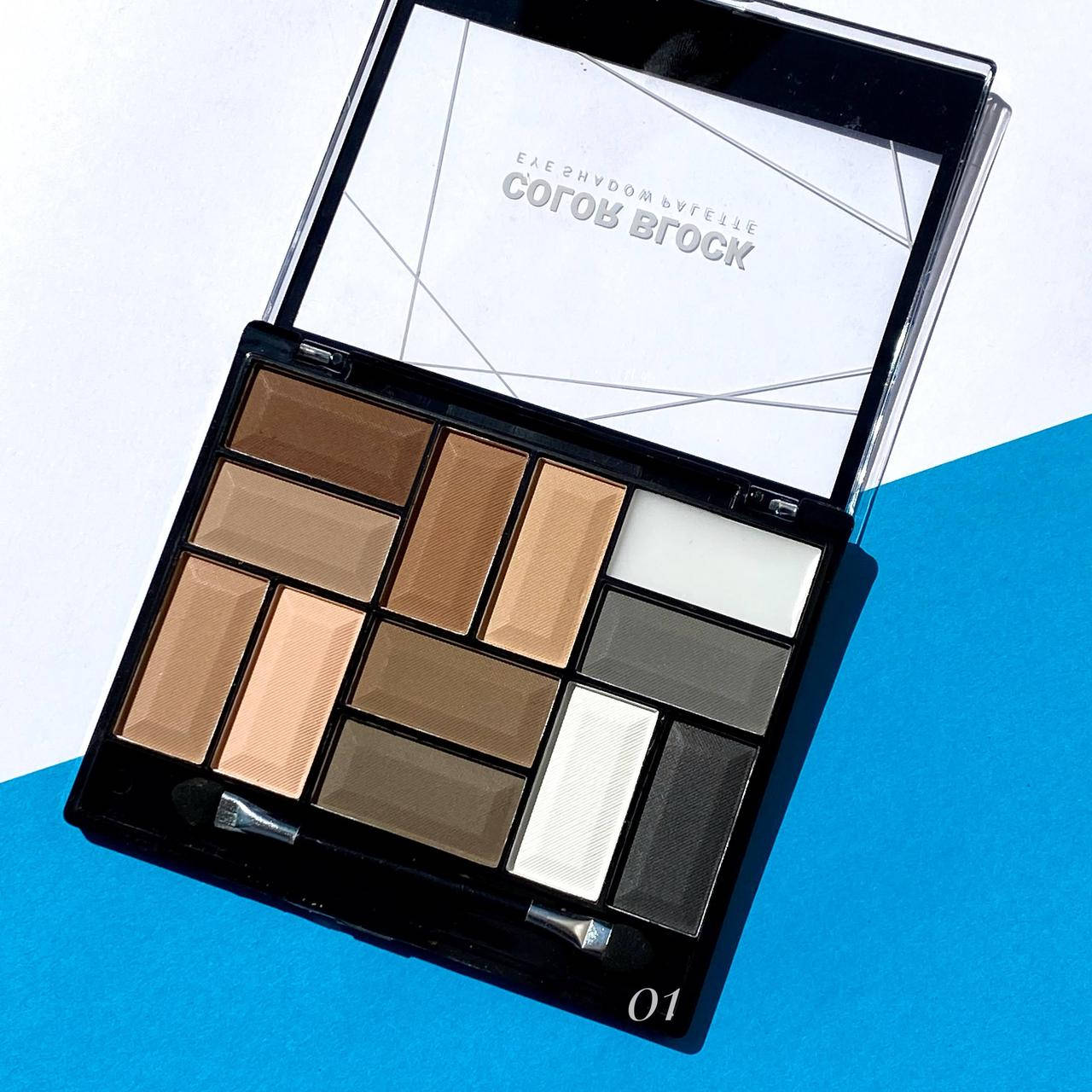 

Тени для век Bless Beauty Color Block Eye Shadow Palette, 12 оттенков №1